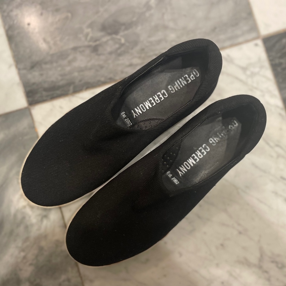 Black Flatform Opening Ceremony sneakers size 38/7.5